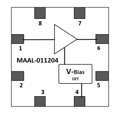 Block Diagram - MACOM MAAL-011204 Low-Noise Amplifier